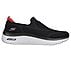 GO WALK HYPER BURST, BLACK/WHITE/RED Footwear Lateral View