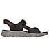 GO WALK FLEX SANDAL-EASY ENTR, BROWN Footwear Lateral View