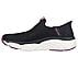 SKECHERS SLIP-INS: MAX CUSHIONING - SMOOTH, BLACK/BURGUNDY