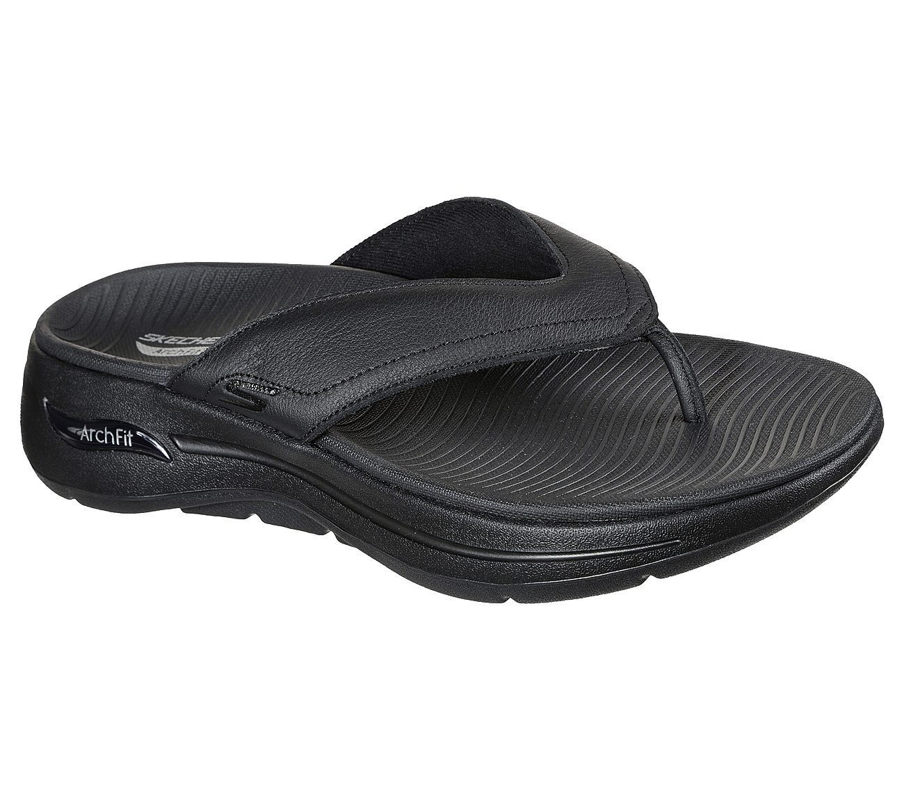 GO WALK ARCH FIT SANDAL, BBLACK Footwear Lateral View