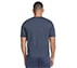 PAST TIME T-SHIRT, CHARCOAL/NAVY Apparels Top View