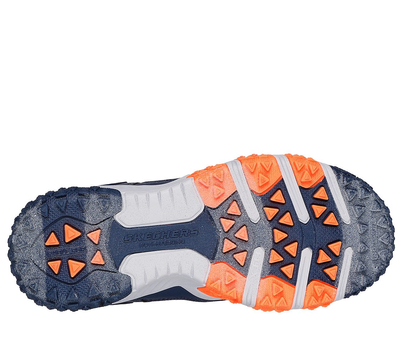 SKECHERS ELITE SPORT FIELD, NVY/CHRCL Footwear Bottom View