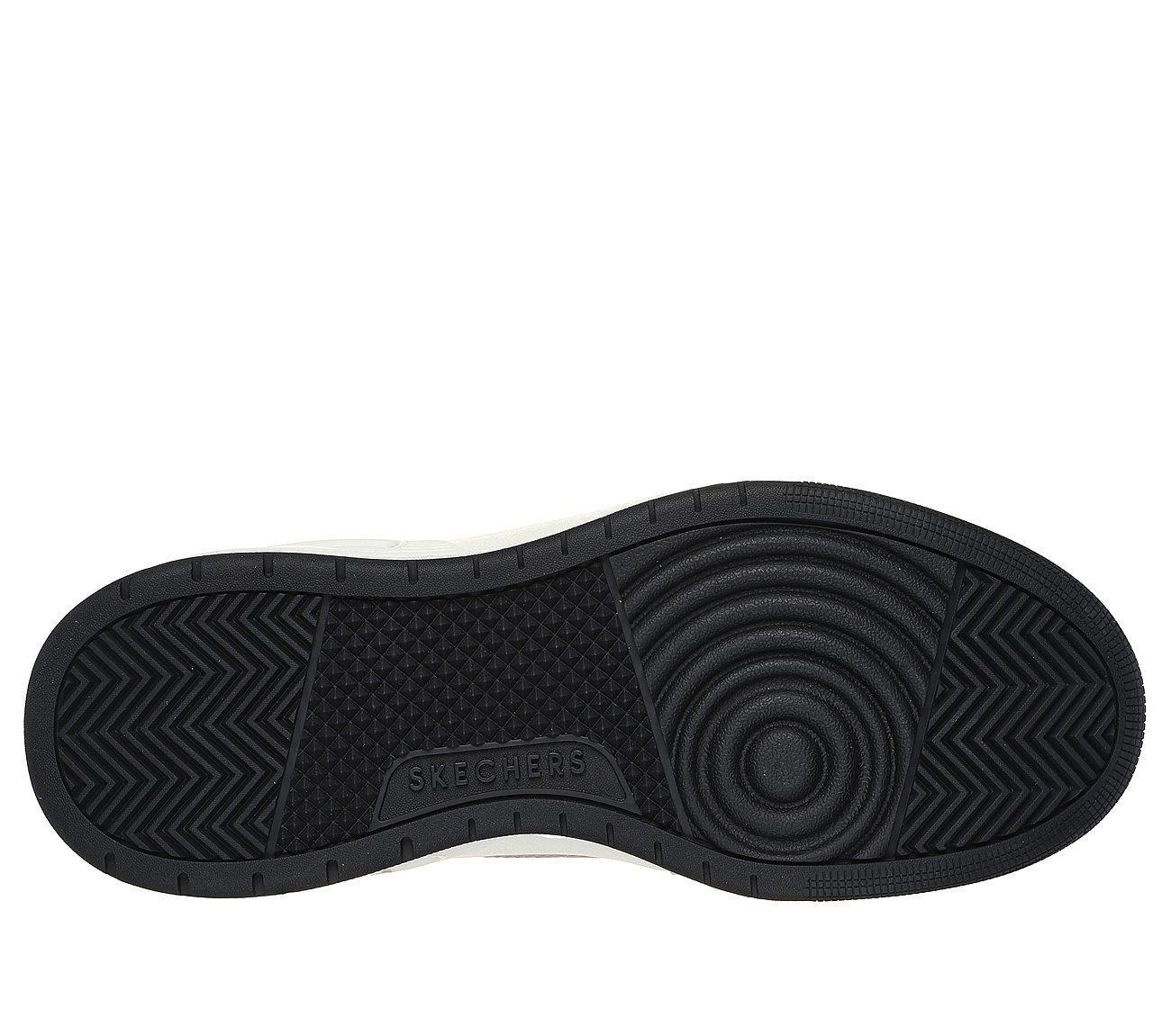 UNO COURT - LOW-POST, WHITE/BLUE Footwear Bottom View