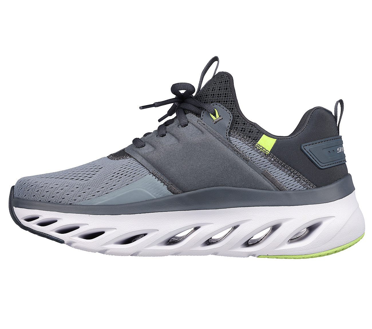 ARCH FIT GLIDE-STEP, CHARCOAL/LIME Footwear Left View