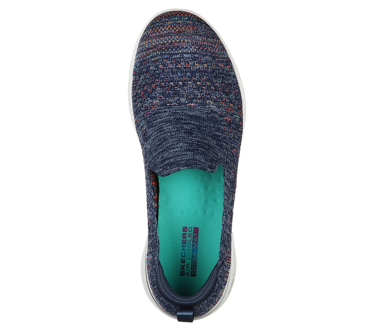 GO WALK 5 - MIRAGE, NAVY/MULTI Footwear Top View