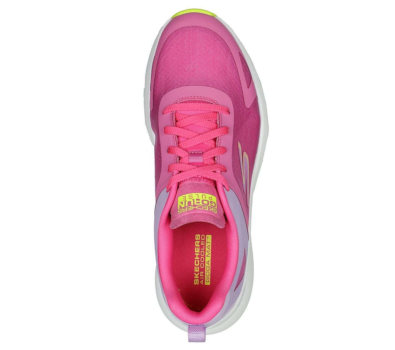 GO RUN PULSE - OPERATE, HOT PINK Footwear Top View