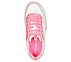 COURT HIGH - GLITTER MIX, WHITE/HOT CORAL Footwear Top View