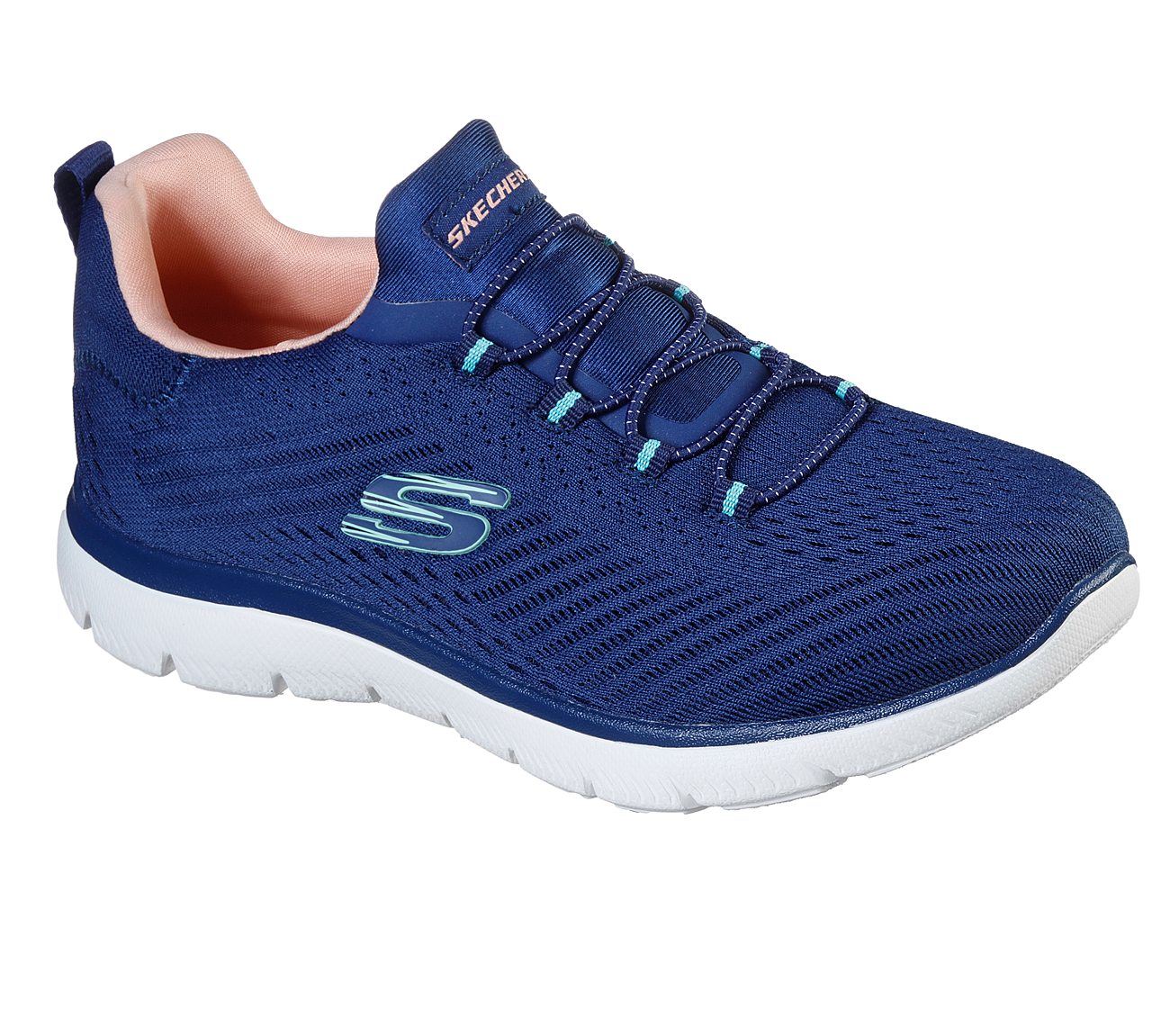 SUMMITS - FAST ATTRACTION, NAVY/CORAL Footwear Right View