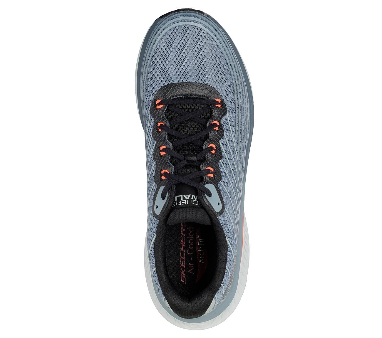 GO WALK MAX CUSHIONING ARCH F, SLATE Footwear Top View
