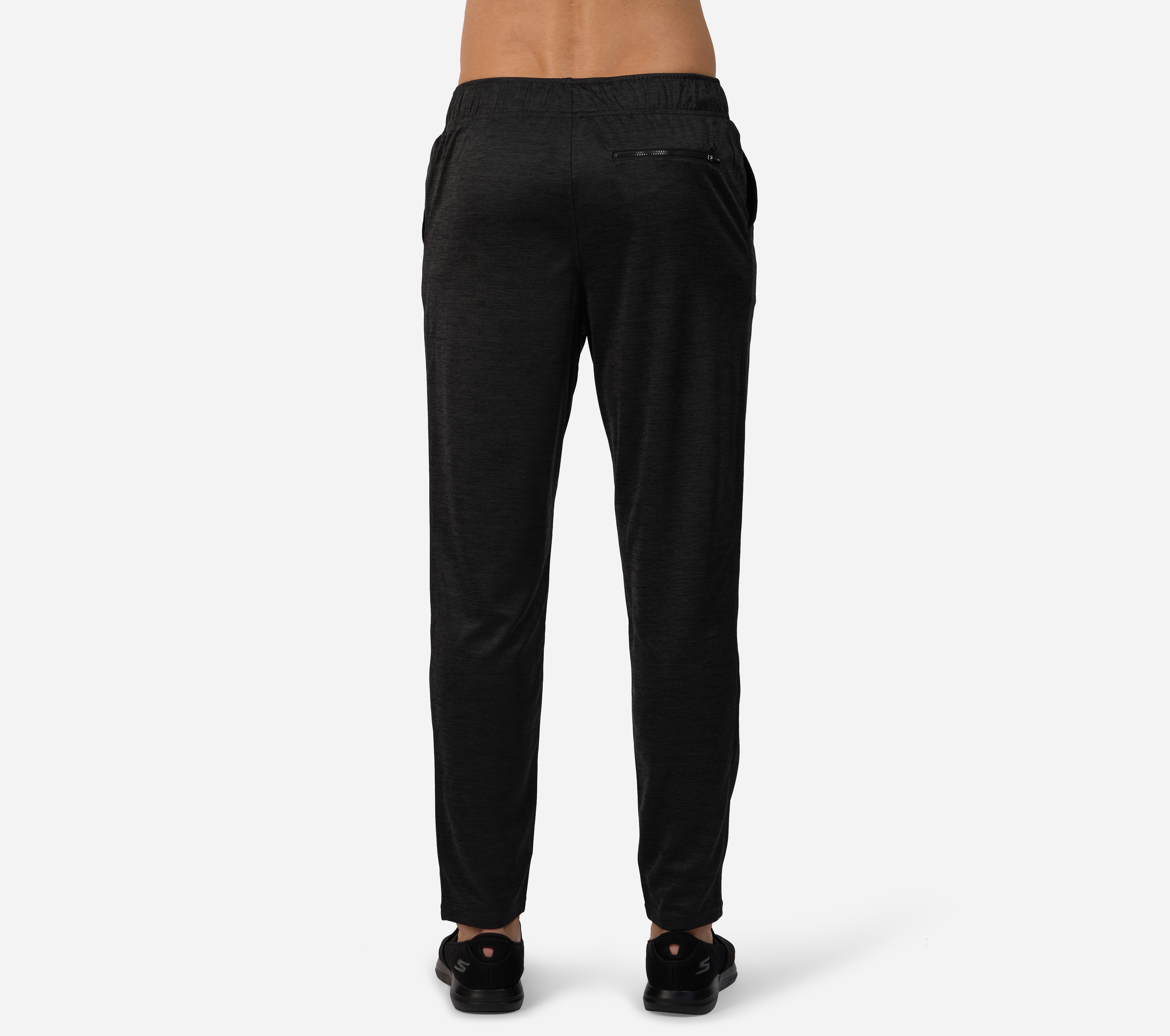 SKECH KNITS RIVAL TAPER PANT, BLACK/CHARCOAL Apparels Bottom View