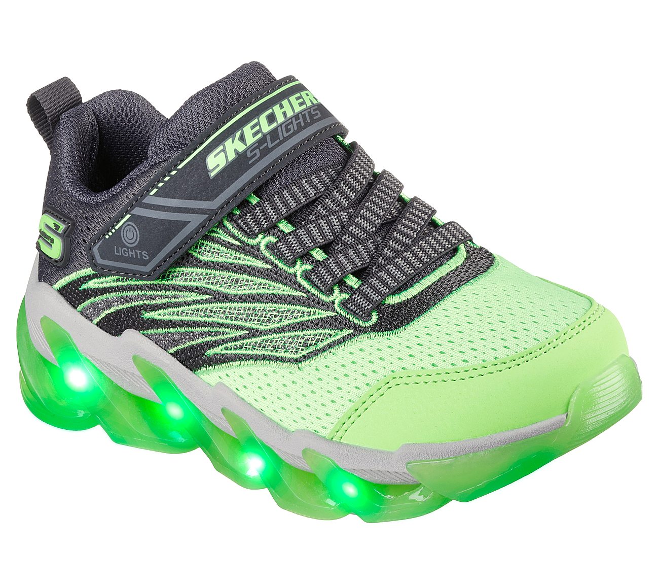 MEGA-SURGE - NEZCO, CHARCOAL/LIME Footwear Right View