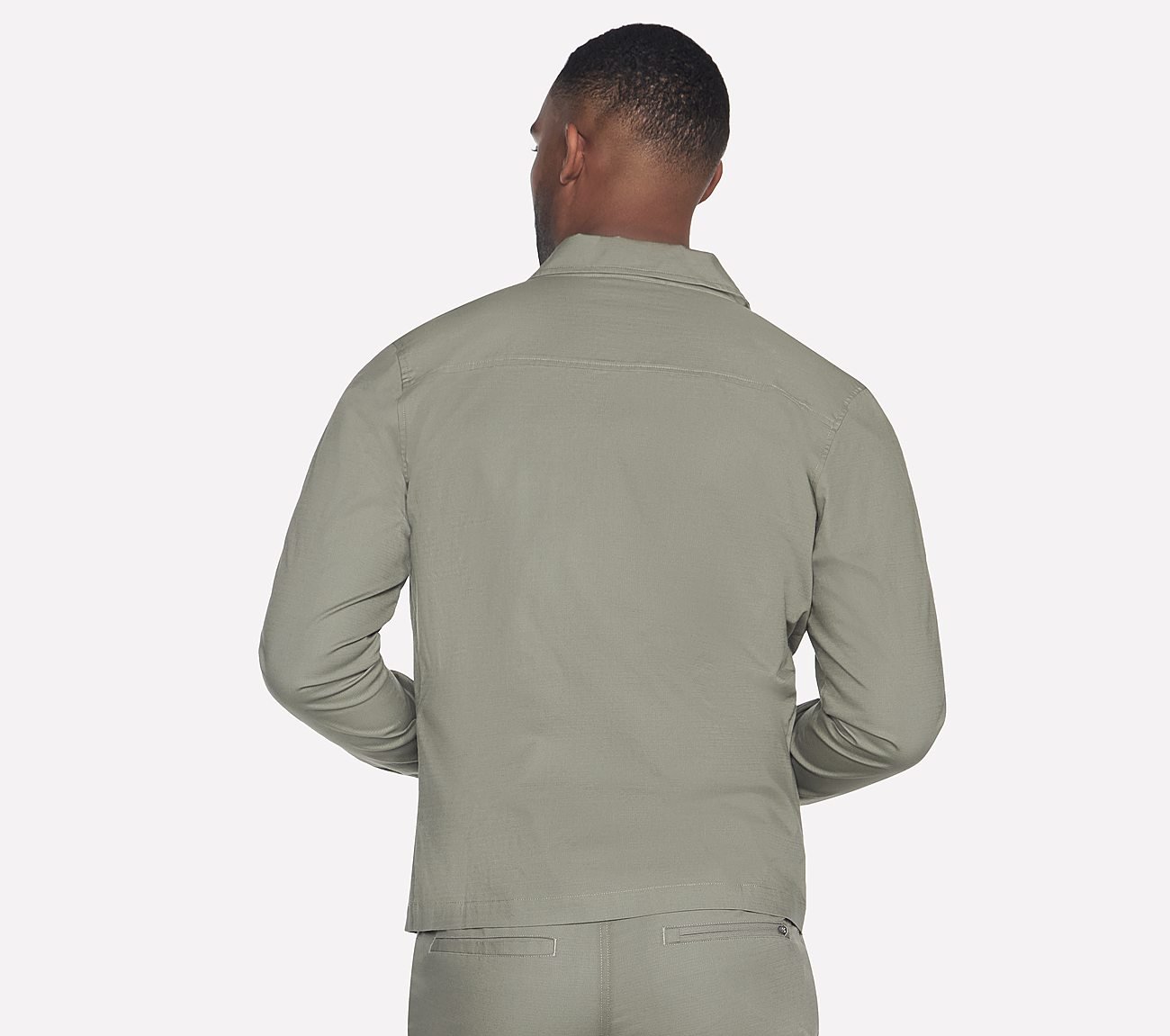 SKECHWEAVE ULTRA TEARSTOP JAC, OLIVE GRAY Apparel Top View