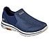 GO WALK 5 - BRUTUS, NAVY/BROWN Footwear Lateral View