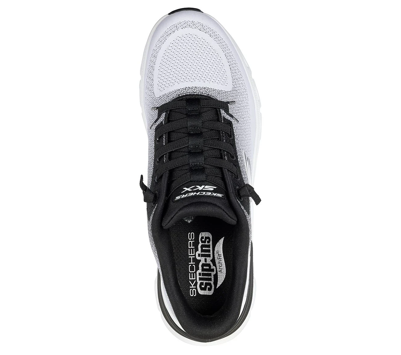 ARCH FIT GLIDE - STEP PRO, WHITE BLACK Footwear Top View