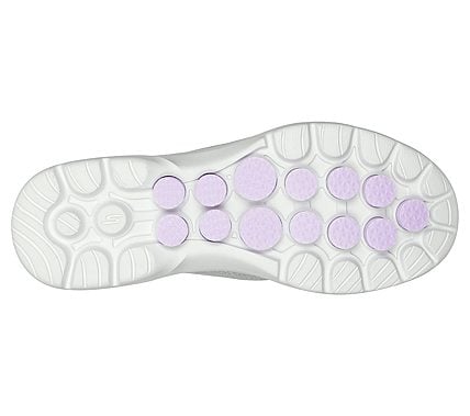 GO WALK 6 - VALERIE, GREY/LAVENDER Footwear Bottom View