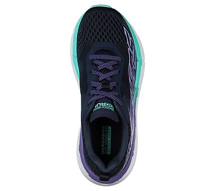 MAX CUSHIONING PREMIER-EXPRES, NAVY/LAVENDER Footwear Top View