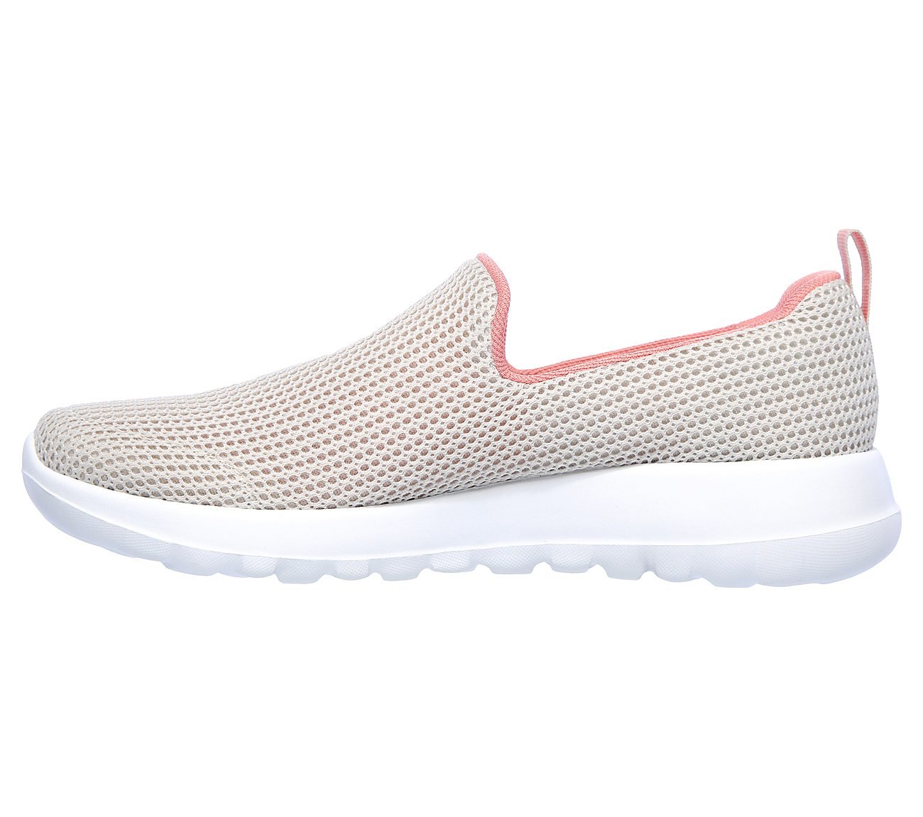 GO WALK JOY-CENTERPIECE, OFF WHITE/PINK Footwear Left View