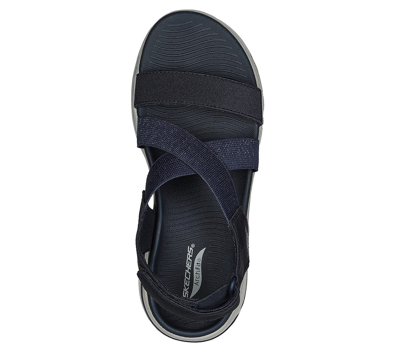 GO WALK ARCH FIT SANDAL - AST, NNNAVY Footwear Top View