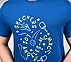 CORE VARSITY DOODLE TEE, BLACK/SILVER/ROYAL