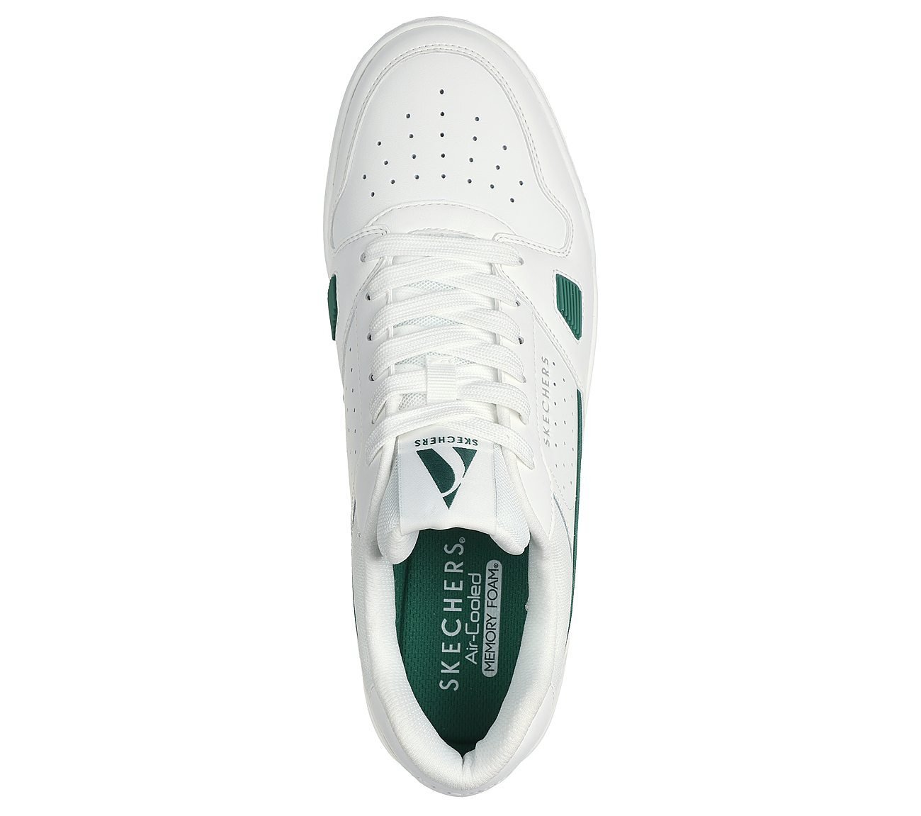 KOOPA - TIEBREAK LOW, WHITE/GREEN Footwear Top View