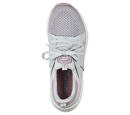 BOBS SPARROW 2.0-METRO DAISY, GREY/MAUVE Footwear Top View