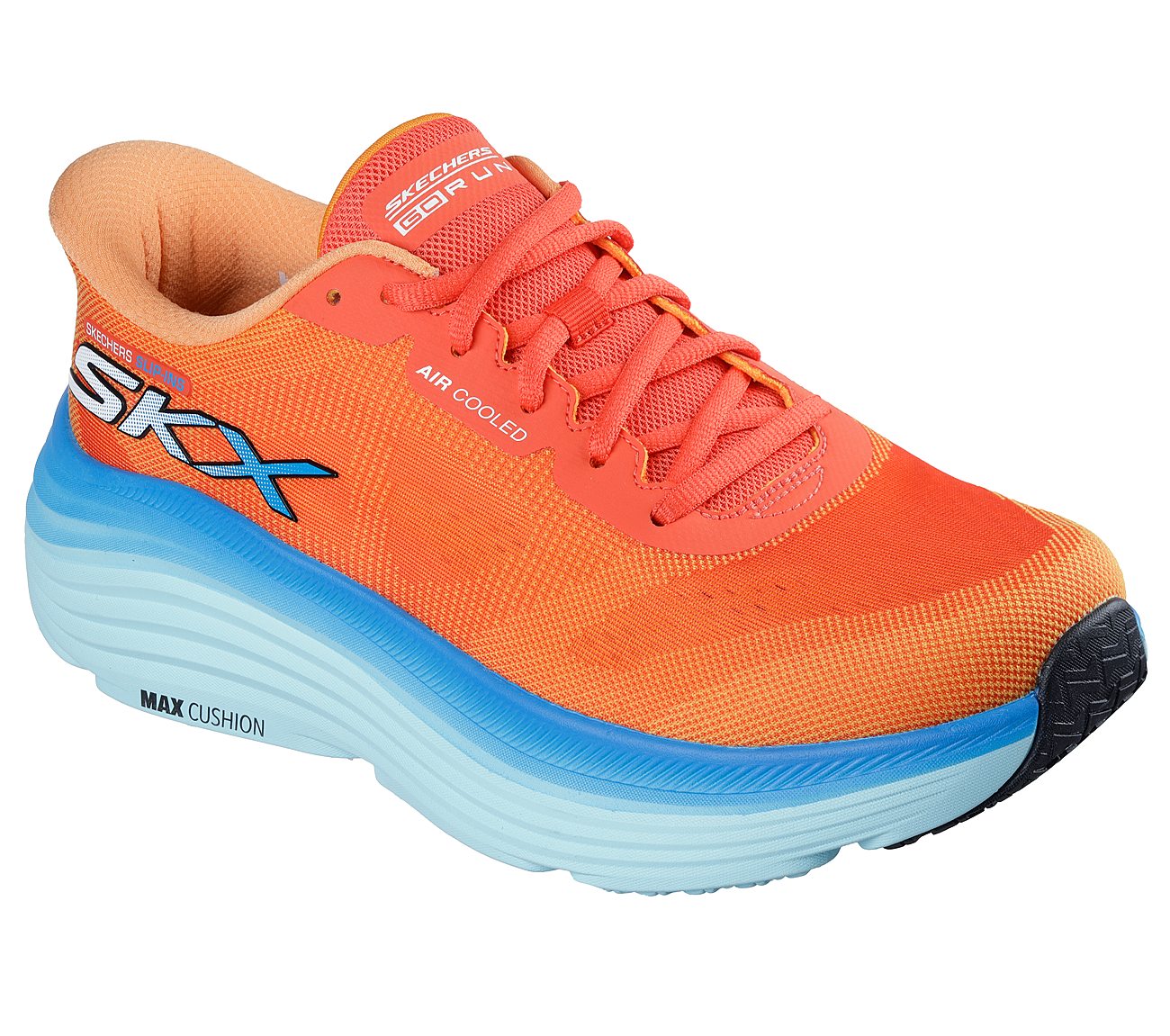 MAX CUSHIONING ENDEAVOUR - EX, ORANGE/BLUE Footwear Right View