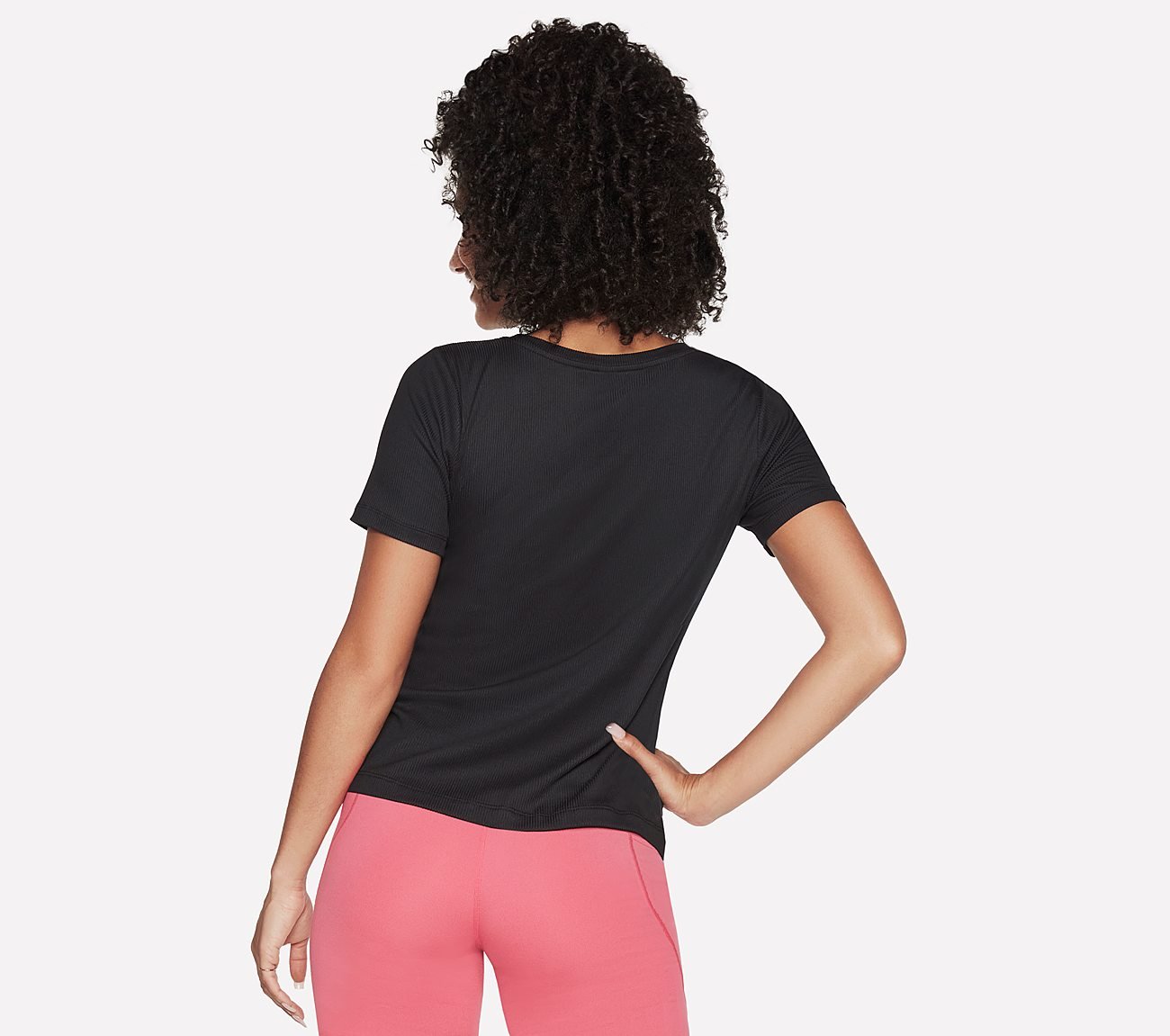 GODRI RESTORATIVE RIB T-SHIRT, BBBBLACK Apparels Top View