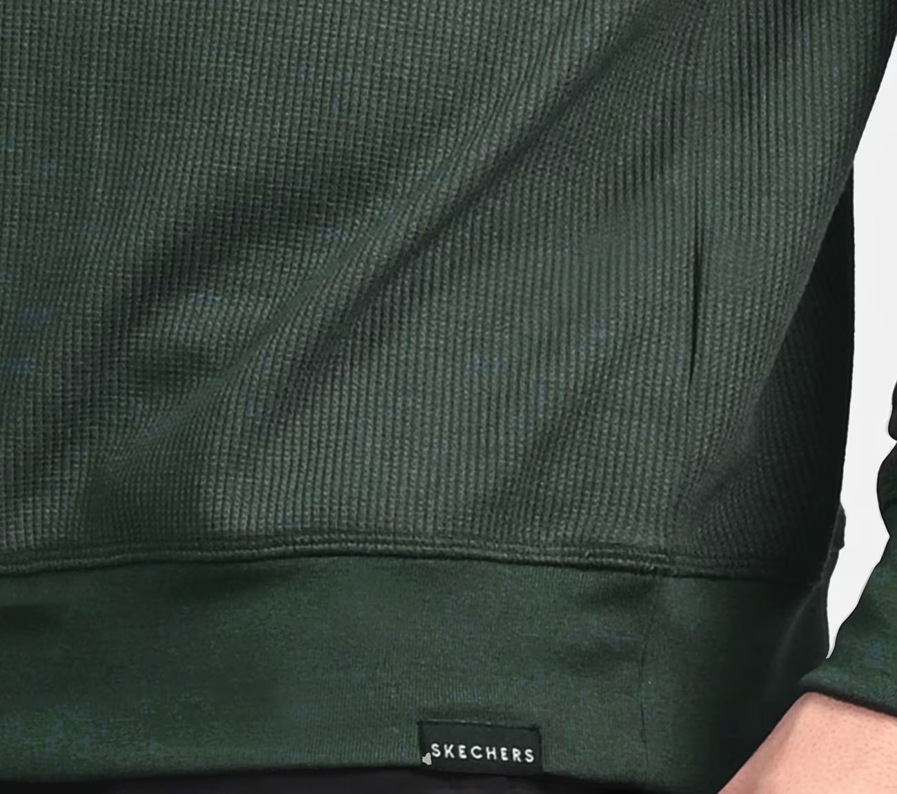 GOKNIT WAFFLE HOODIE, GREEN Apparels Right View
