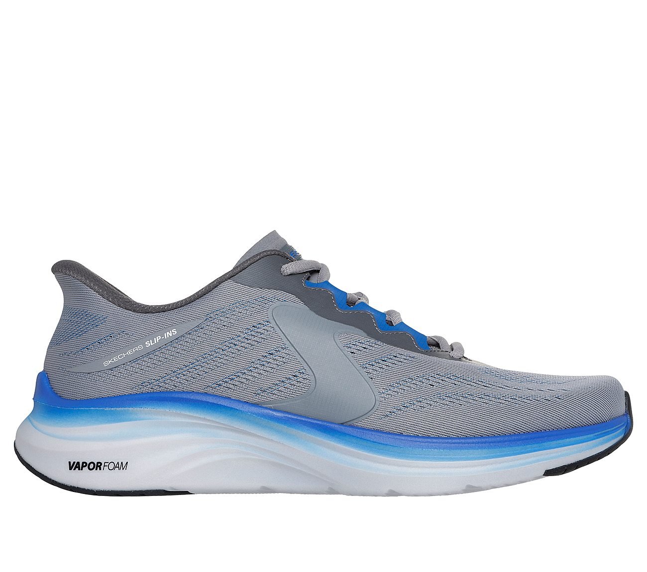 VAPOR FOAM, GRAY/BLUE Footwear Lateral View