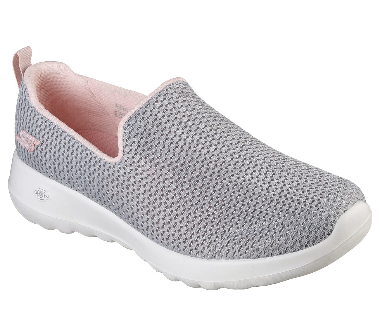 GO WALK JOY -, GREY/CORAL Footwear Right View