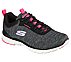 FLEX APPEAL 3.0-STEADY ENERGY, BLACK/PINK Footwear Lateral View