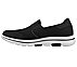 GO WALK 5 - BEELINE, BLACK/WHITE Footwear Left View