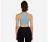 RACERBACK SPORTSBRA, LIGHT GREY/BLUE Apparel Bottom View