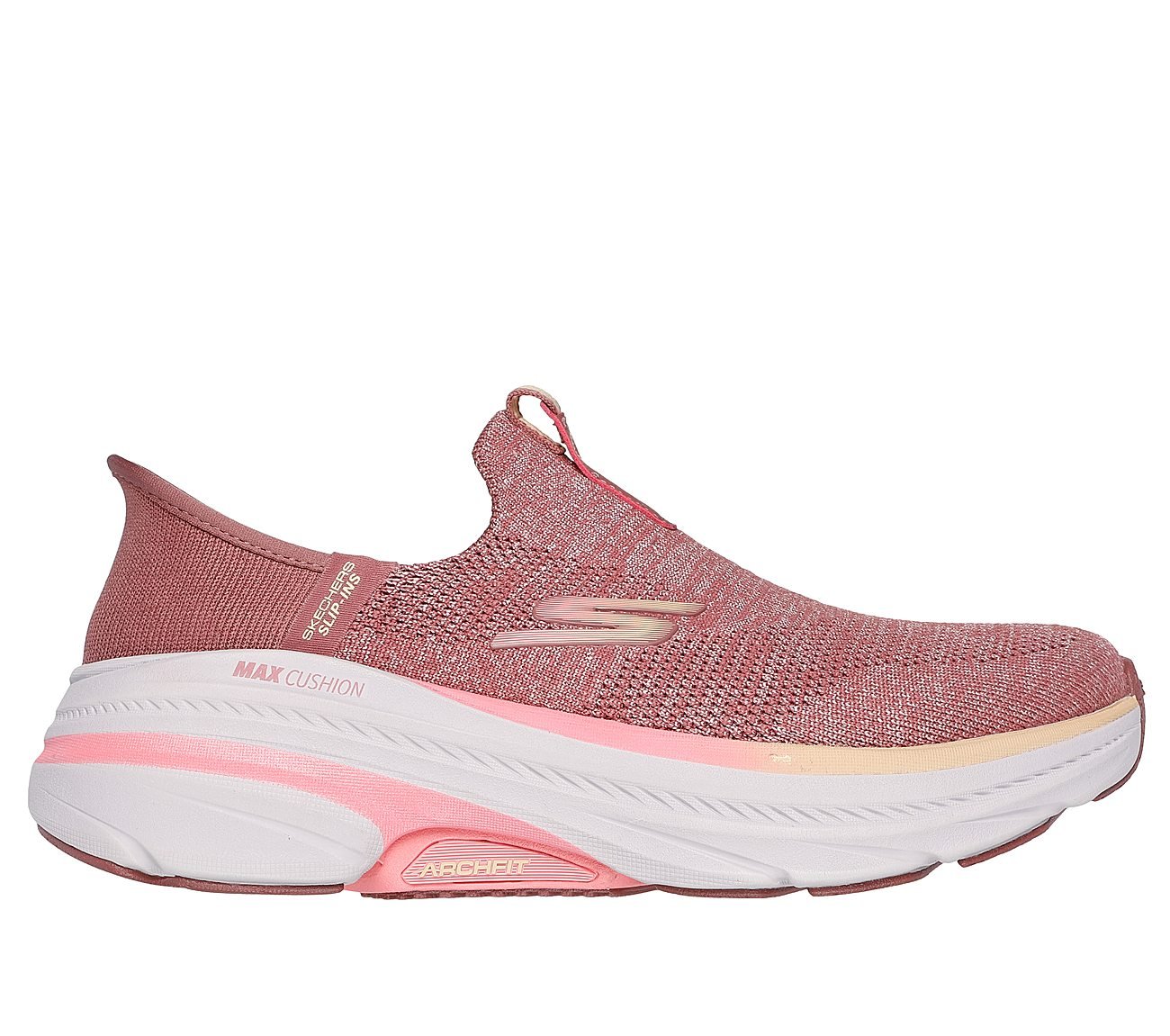 MAX CUSHIONING ARCH FIT 2, ROSE Footwear Lateral View