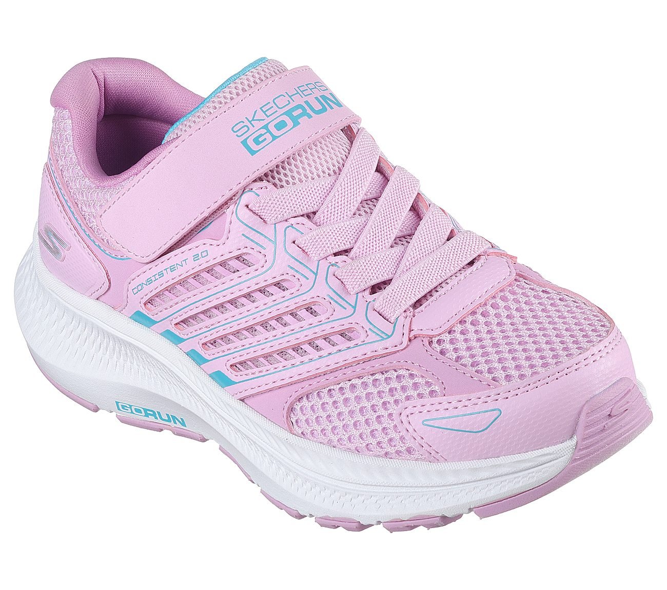 GO RUN CONSISTENT 2.0 - RUNNI, PINK/BLUE Footwear Right View
