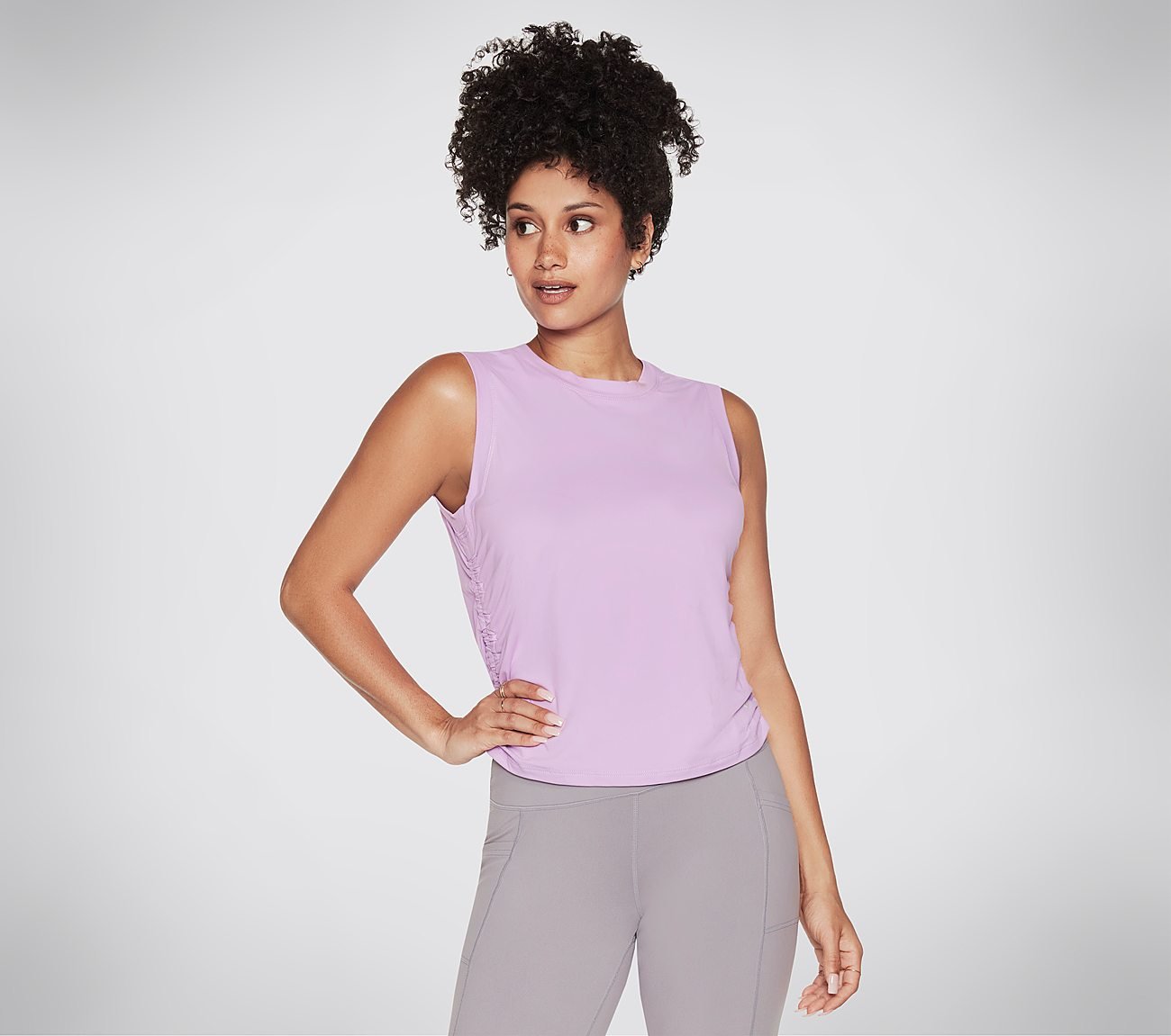 GODRI SERENE TANK, PURPLE/PERIWINKLE Apparels Lateral View