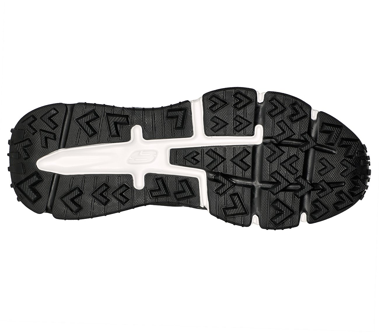 SKECH-AIR ENVOY, BLACK/WHITE Footwear Bottom View