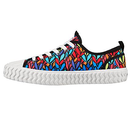 STREET TRAX-HEART STRINGS, BLACK/MULTI Footwear Left View