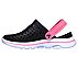 GO WALK 5 - WINNING STREAK, BLACK/HOT PINK Footwear Left View