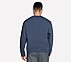 SKECH-SWEATS NY CREW, CHARCOAL/NAVY Apparels Top View