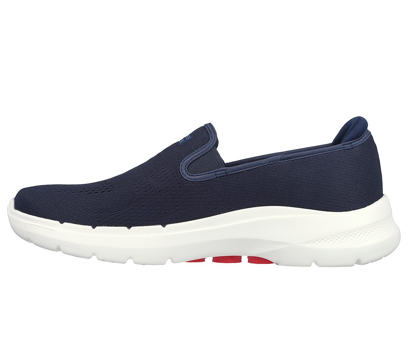 GO WALK 6, NAVY/RED Footwear Left View