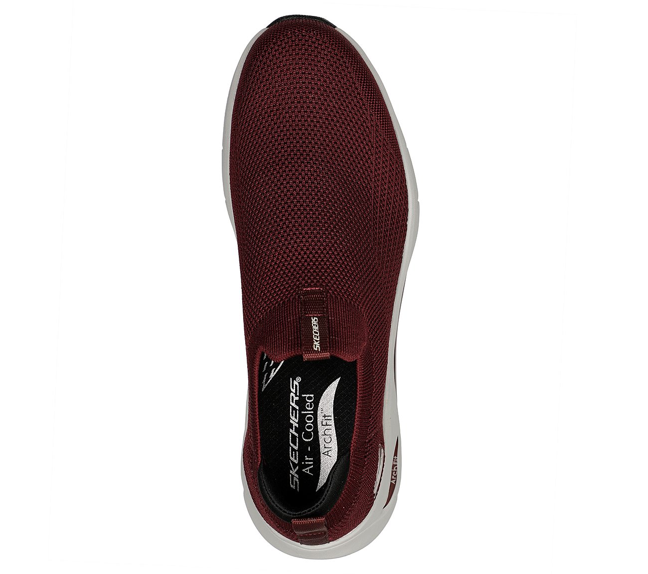 SKECH-AIR ARCH FIT, BBURGUNDY Footwear Top View