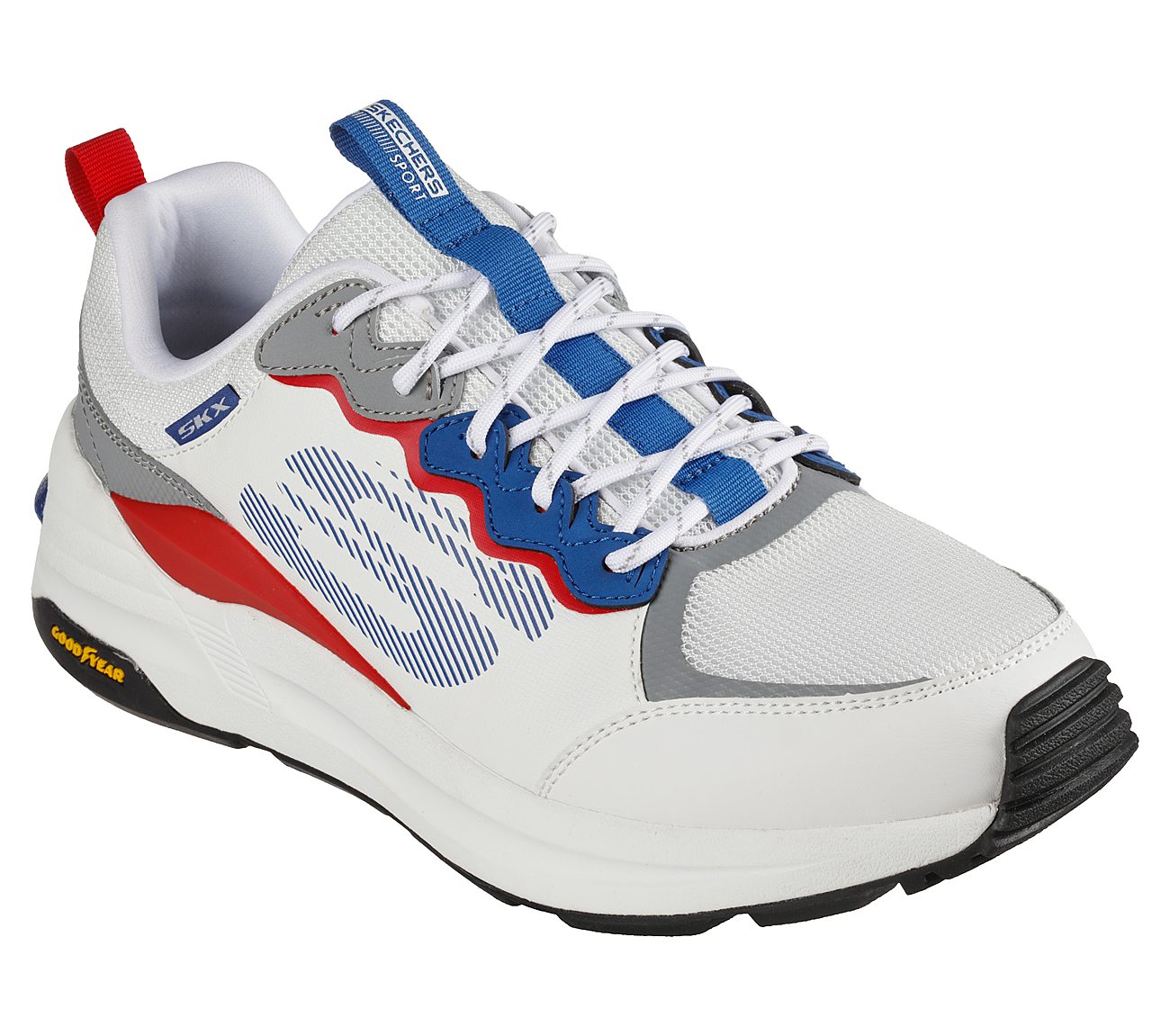 GLOBAL JOGGER, WHITE/RED/BLACK Footwear Lateral View