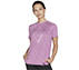 DIAMOND BLISSFUL TEE, PURPLE/HOT PINK Apparels Lateral View