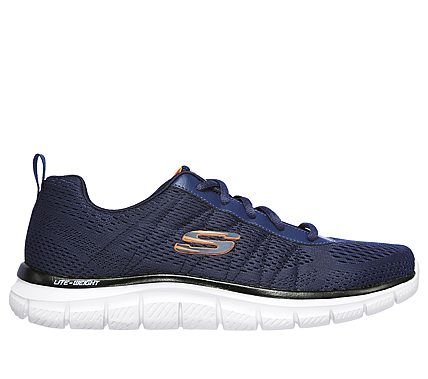 TRACK - MOULTON, NAVY/ORANGE Footwear Lateral View