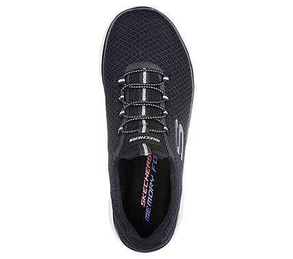 SUMMITS, BLACK/WHITE Footwear Top View