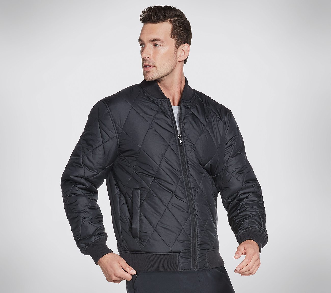 APEX QUILTED JACKET, BBBBLACK Apparel Bottom View