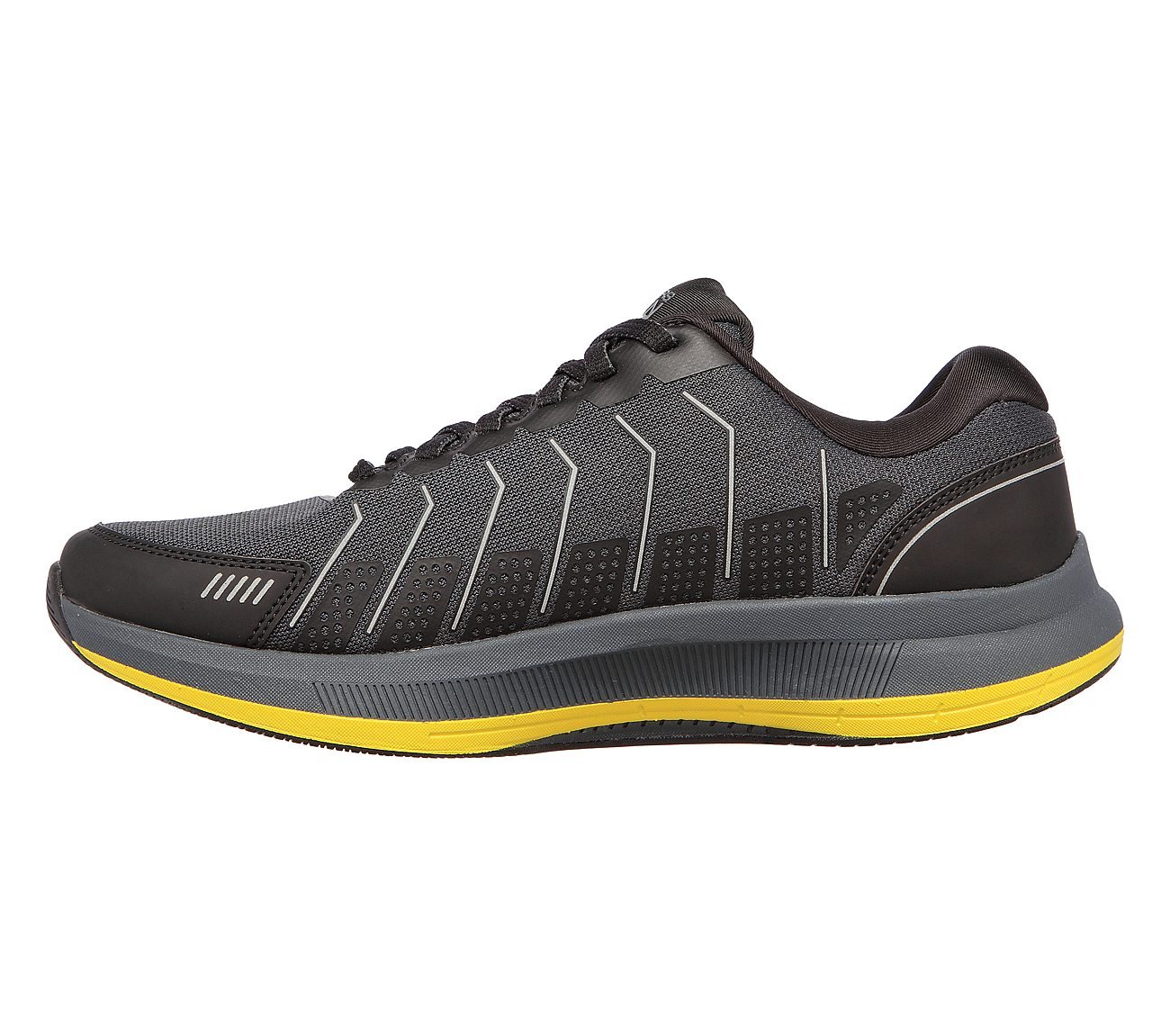 GO RUN PULSE-ALANINE, BLACK/YELLOW Footwear Left View