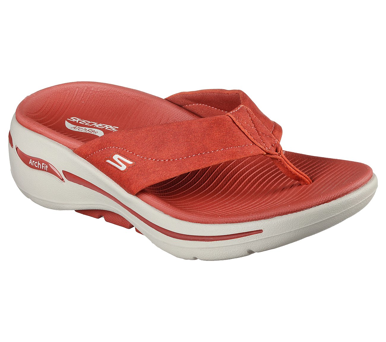 GO WALK ARCH FIT SANDAL - AST, RRUST Footwear Lateral View