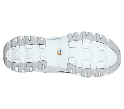 D'LITES - SUMMER FIESTA, WHITE/MULTI Footwear Bottom View